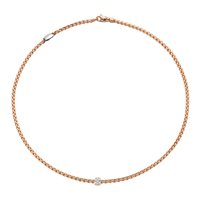 Collana Fope Donna Eka in Oro Diamante 0.19 Ct 73001CX_PB_R_XBX_090 - 73001CX_PB_R_XBX_090